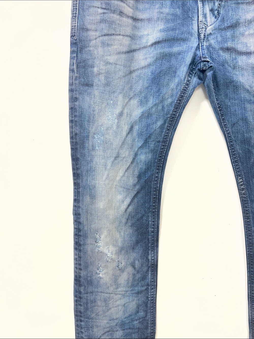 Diesel, Thavar Slim Skinny Distressed Jeans, 31 x 34 - Picture 2 of 16